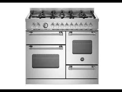 Bertazzoni Master 100cm Range Cooker Oven Dual Fuel Stainless Steel MAS106L3EXC • £2200