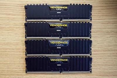 Corsair Vengeance LPX 32GB (4x 8GB) 2666Hz PC RAM DDR4 Memory CMK32GX4M4A2666C16 • £59.99