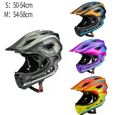 New ROCKBROS Kids Bike Helmet Children Full Face MTB Cycling Skate Skateboard • $57.99