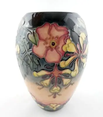 Moorcroft Vase Made In England Multicolor Flowers Artisan Pottery 7 Inch Height • $228.88