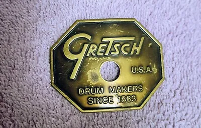 Gretsch Vintage Drop G Stop Sign Badge For Snare Drum Tom Floor Tom Bass Drum • $101.73