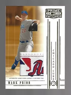 Mark Prior 2005 Prime Patches Materials Laundry Tag 3/5 • $249.99