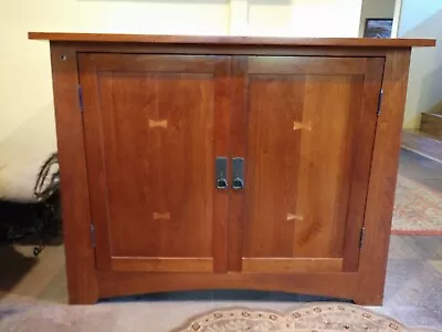 Mission Style Custom Cherry Gaming Cabinet/Entertainment Center W/Oak... • $1000