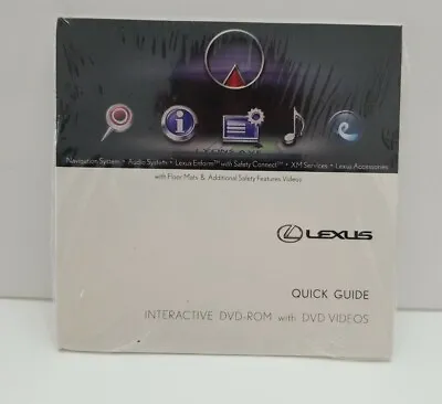 2011 LEXUS QUICK GUIDE INTERACTIVE DVD-ROM OEM New Sealed  MDC-00242-NAVCD-2011  • £12.67