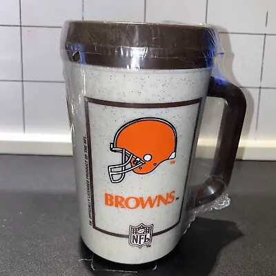 Vintage 7 Eleven NFL Cleveland Browns Travel Plastic Mug Cup (4437) • $17.01