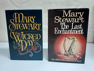 BCE Mary Stewart Book Lot The Wicked Day The Last Enchantment HCDJ  • $21.90