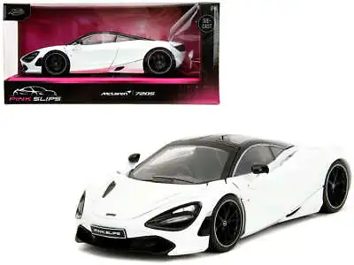 1:24 McLaren 720S -- White Metallic W/Black Top -- JADA: Pink Slips • $49.99