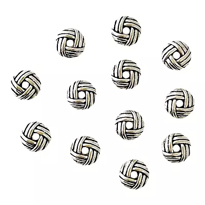 100 Pcs Spacer Beads Saucer Rondelle Two Sided Silver 6.5mm Geometrical Findings • $6.99