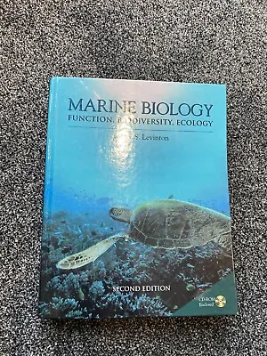 Marine Biology: Function Biodiversity Ecology By Jeffrey S. Levinton (Mixed... • £8