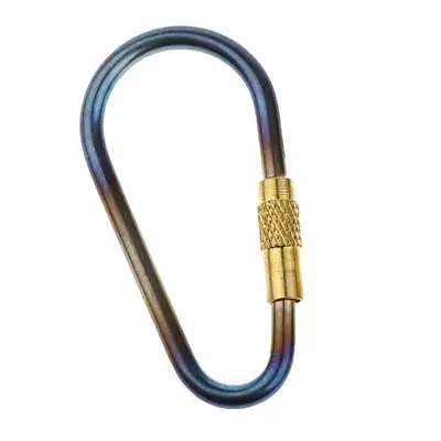 Mini Titanium Locking Carabiner Clip Key For Outdoor And • $7.55