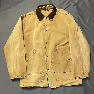 Vintage Woolrich Southwest Cotton Barn Coat Work Chore Jacket Unlined Medium • $80