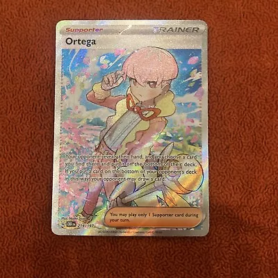 Ortega Full Art 219/197 Ultra Rare Obsidian Flames Pokemon TCG Near Mint • $2.20