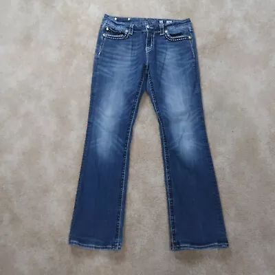 Miss Me Easy Bootcut Jeans Women's 31x32 Stretch Blue Denim Mid Rise • $34.99