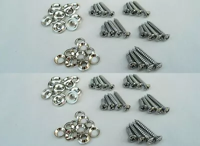 60pcs CHROME INTERIOR HARDWARE! FOR ALL VINTAGE/CLASSIC CARS TRUCKS WAGON ETC • $14.95