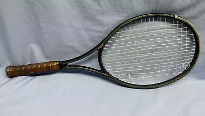 Prince Tennis Racquet Racket Graphite Comp 4 1/2  Vintage Green Gold Stripe • $9.49