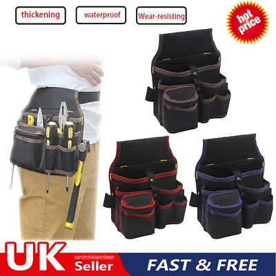 £7.81 • Buy Tool Belt Bag Pouch Pocket Electricians Storage Screwdriver Kit Holder Waist UK