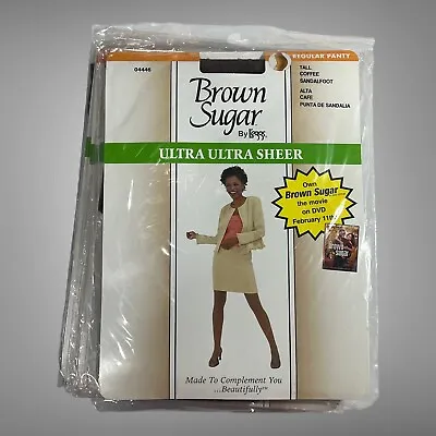 $25 • Buy 5 Leggs Tall Coffee Brown Sugar Ultra Sheer Womens Nylons Pantyhose