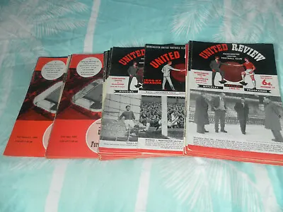 Manchester United Home Programmes From 1960 - 5 -inc Euro - Choose From List  • £1.99