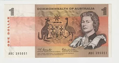 1966 Comm Of Australia $ 1 Dollar Banknote - R71 - Coombs/Wilson - Fine  # 31664 • $48