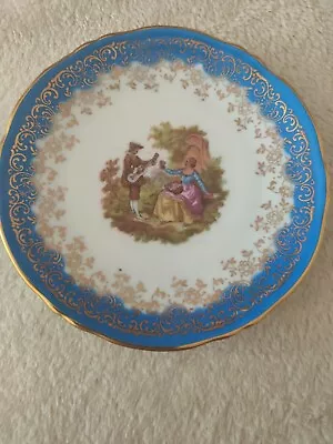 Meissner Limoges France Small Gold Edged Decorative Plate • £4