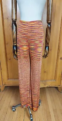 MISSONI Orange Knit Pant Size 42 • $298