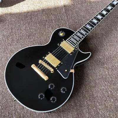 Custom Black Beauty Electric Guitar With Ebony Fingerboard Frets End Binding • $261.32