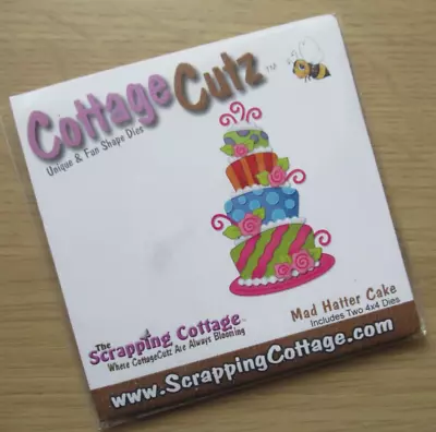 Cottage Cutz Mad Hatter Cake Metal Cutting Dies For Scrapbooking & Cardmaking • £15