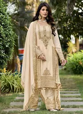 Latest Bollywood Style Designer Georgette Top Sharara And Dupatta For Party Wear • $94.44