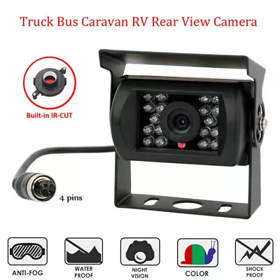 4 Pin Car Truck Caravan RV Rear View Heavy Duty Backup Camera IR Night Vision  • $17.89