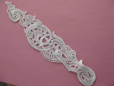 Unique Venise Lace Applique 8  Medallion Ivory 6 Pcs   Clearance Sale  1927s • $6.25