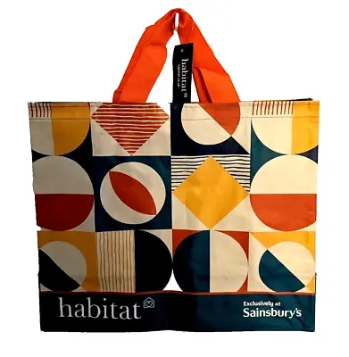 HABITAT Circle Split Reusable Womens Shopping Bag Shopper Handles Tote • £5.55