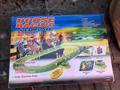 £30 • Buy HORSE RACING 4 LANES SET : 2004 Electronic Game By Silverlit Boxed