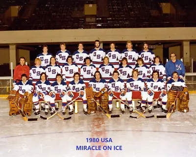 1980 USA Miracle On Ice Hockey Olympic Gold Medal 8x10 Picture Celebrity Print • $3.98