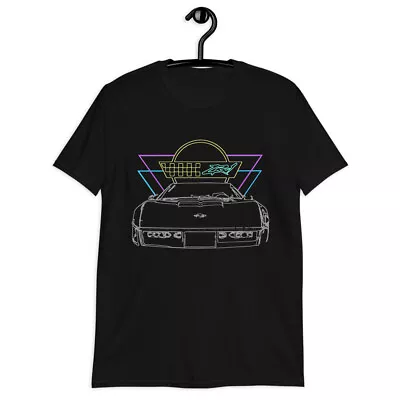 Corvette C4 ZR-1 Retrowave Neon Dreams 80s 90s Retro Short-Sleeve Unisex T-Shirt • $27