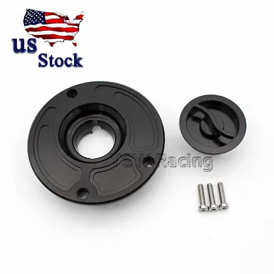 CNC Fuel Gas Cap For Kawasaki ZX6R 03-06/ZX-6RR 2006 ZX-9R 00-03/ZX-10R 04-05 US • $22.97