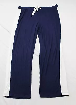 $17.99 • Buy Laurie Felt Women's Fuse Modal Color Block Lounge Pants CF6 Navy/White Size XL