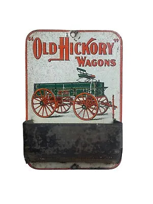 $295 • Buy Antique Rare Old Hickory Wagons Tin Lithograph Match Safe