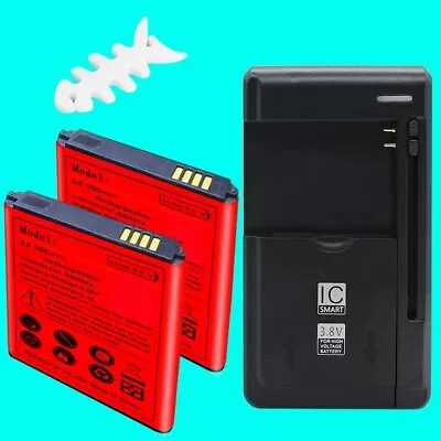 Long Endurance 2x 2930mAh Spare Battery Charger For Samsung Galaxy Express I8730 • $46.67