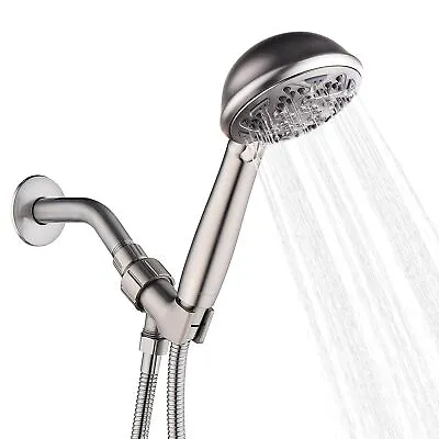 DREAMIND High Pressure Handheld Shower Head 6-Settings 4  Brushed Nickel High... • $29.95