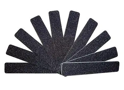 10pc Professional Nail File Black Jumbo 100/100 Grit 7x1  Plastic Sanding File • $8.90