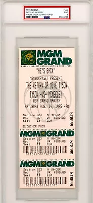 1995 BOXING FULL TICKET MIKE TYSON VS PETER McNEELEY PSA 9 MINT FULL TICKET RARE • $799.99