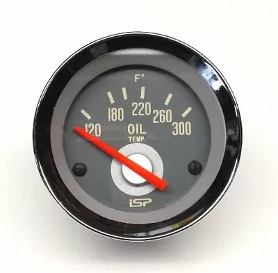 $65 • Buy Vw Type Isp 3 Series Grey Red 300° Oil Temp Gauge 2-1/16 Bug Bus Ghia Fastback