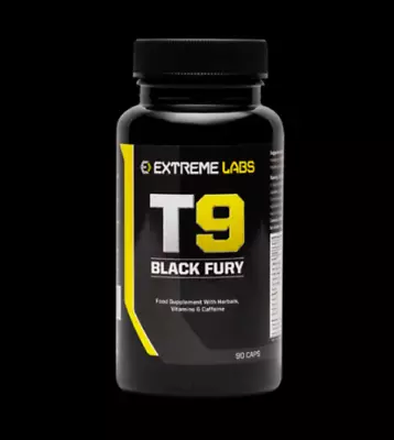 Extreme Labs T9 Black FuryEphadrine Free Stronger Than T5/T6 Fat Burner 60s • £23.99