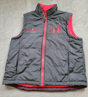 Honda Gilet Body Warmer Fila Black Medium F1 Racing Team • £19.99