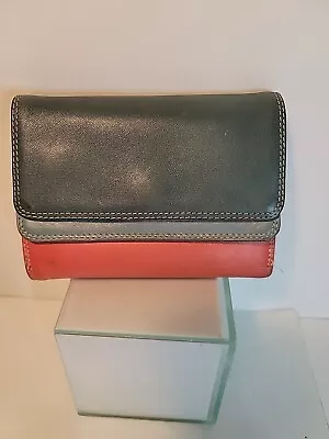 Mywalit Tri-fold Wallet  Multicolored Orange Gray  • $20