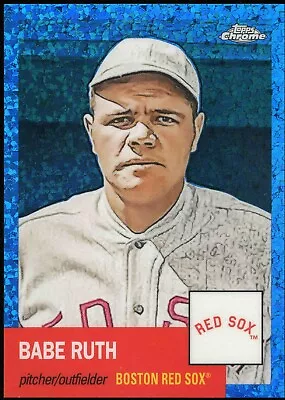 2022 Topps Chrome Platinum BABE RUTH #3 1953 BLUE MINI DIAMOND Refractor /199 • $18.99