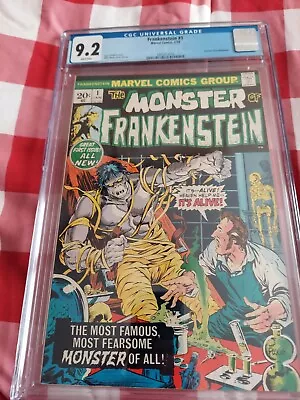 Monster Of Frankenstein 1 Cgc 9.2 White Pages • $250