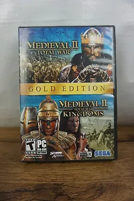 Medieval II Gold Edition (Total War & Total War Kingdoms) PC DVD 2 Discs | Sega • $5.95