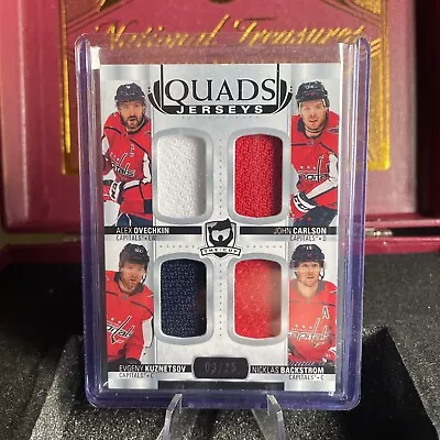 2021-22 Upper Deck NHL The Cup Hockey Quads Jerseys 3/25 Alex Ovechkin +3 Others • $8.36