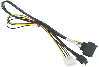 Supermicro CBL-SAST-0956 55cm OCuLink To PCIE SFF-8639 U.2 W/ Power Cable Bare • $34.20